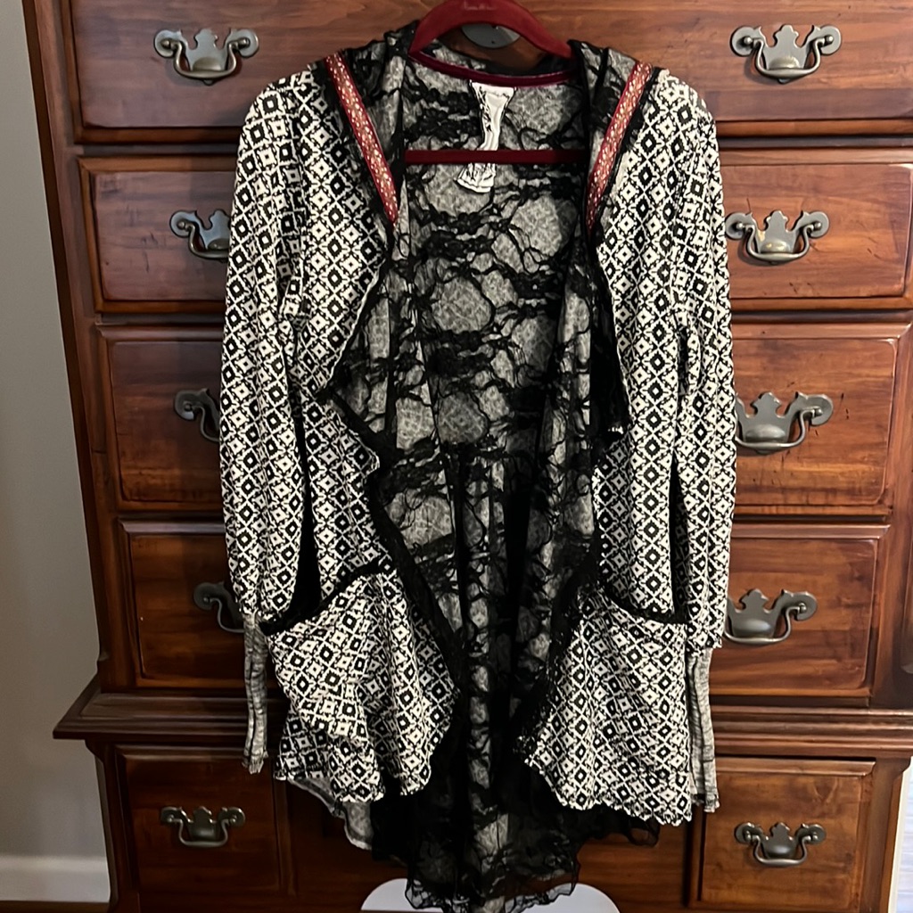 Scrapbook Black Pattern Shacket